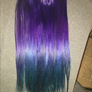 18 in. Clip in human hair extensions